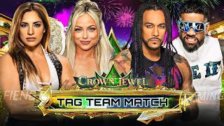 WWE 2K24  Liv Morgan amp Raquel Rodriguez vs Damian Priest amp Jey Uso  Tornado Tag Team Match [upl. by Adnohser]