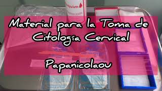 Material para el Papanicolaou Citología Cervical 🤓📝☑️ [upl. by Atekal]