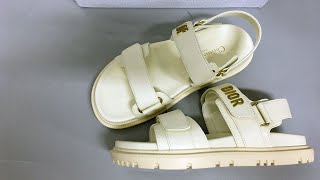 Dioract sandal white lambskin review [upl. by Syah944]