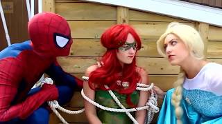 Frozen Elsa amp Spiderman  having a hard times [upl. by Jenette]