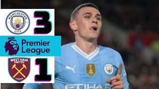 Man City vs West Ham 31 Highlights amp Goals 2024 HD [upl. by Aduh620]