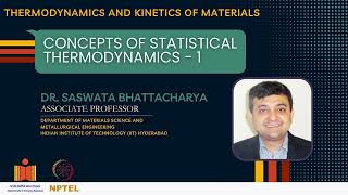 Concepts of Statistical Thermodynamics  1 [upl. by Suirtemed]