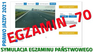 ✅❌Cały egzamin na prawo jazdy 2021❌✅ część 70 kategoria B [upl. by Cchaddie]