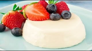 PANNA COTTA ricetta fatta in casa metodo semplice [upl. by Crispas]