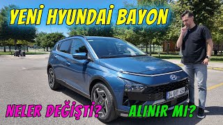 Yeni Hyundai Bayon Testi  2024 makyajında neler değişmiş [upl. by Nauqahs]