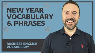 New Year vocabulary and phrases  English lesson [upl. by Kimura]