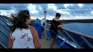 Leaving Nawiliwili Harbor On A Cruise Ship [upl. by Charley]