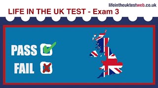 🇬🇧 Life in the UK Test  EXAM 3 UPDATED  British Citizenship practice tests 2024 🇬🇧 [upl. by Bert300]