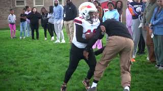 Parents vs Players Oklahoma Drill [upl. by Laehcor531]