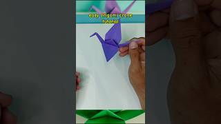 origami crane easy tutorial [upl. by Anthony]