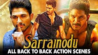 Sarrainodu All Back To Back Action Scenes Hindi Dubbed  Allu Arjun Catherine Tresa Rakul Preet [upl. by Bluefarb]