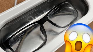 Dirty glasses ultrasonic cleaning [upl. by Conlon107]