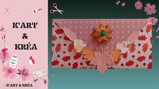 Tuto Pochette scrapbooking automne [upl. by Hasile]