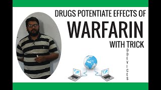 Which Drugs Potentiate Effect Of Warfarin Learn Drugs With TricksEasy Way To Learn Drugs by MSQ [upl. by Manya651]