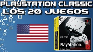 PLAYSTATION CLASSIC lista de juegos  Version USA  Playstation Mini  ECV [upl. by Rame542]