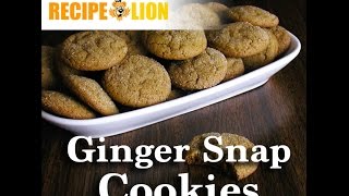 Easy Ginger Snap Cookies [upl. by Mairam]