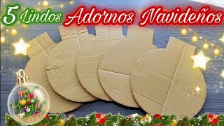 MANUALIDADES NAVIDEÑAS 🎄 IDEAS PARA DECORAR LA PUERTA O EL ÁRBOL  DIY CHRISTMAS  IDEAS CON CARTÓN [upl. by Names443]