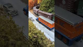 Slow Freight On The Ligonier Valley RR hoscale modeltrains [upl. by Eenad629]