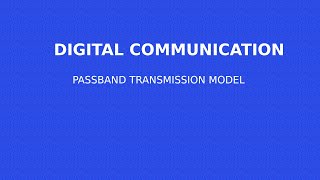 PASS BAND TRANSMISSION MODEL [upl. by Anglo]