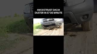 ZBIR DISTRUGE DACIA DUSTER IN 1 ORA [upl. by Ecinwahs]