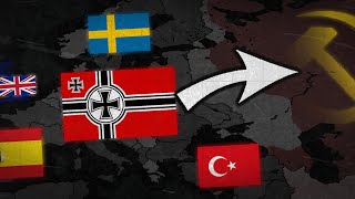 What if the AXIS conquered ALL of EUROPE during WW2 [upl. by Yenruogis]