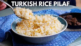 Try Rice the Turkish Way  BUTTERY Turkish Rice Pilaf with Orzo [upl. by Almat]