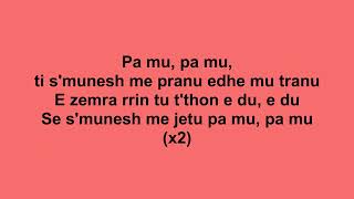 Dhurata Dora  Pa mu  me tekst  lyrics [upl. by Affrica]