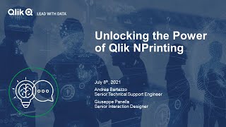 STT  Unlocking the Power of Qlik NPrinting [upl. by Bertold]