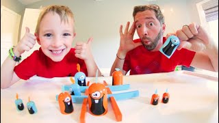 Father amp Son PLAY GOBLET GOBBLERS GAME  Ultra Tic Tac Toe [upl. by Veedis166]