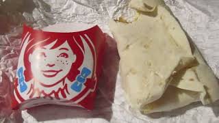 Wendys Bacon Breakfast Burrito amp Large Seasoned Potatoes [upl. by Nnaihs]