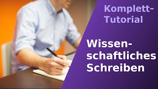 Schnellkurs Wissenschaftliches Schreiben [upl. by Grider]