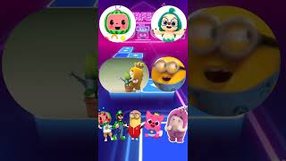 Coco Melon Pink Fong Minions oddbods coffin dance Tiles Hop [upl. by Larkin]