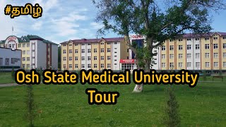 OSH state medical University Tour🤩 Hostel Tour😃  Osh Tamil osh kyrgyzstan mbbs [upl. by Sac]