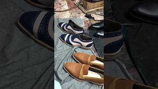 Leather Shoes making  Shoe Polishing handcraftedshoes menshoes shoes customshoes shoemaker [upl. by Fabrianne46]