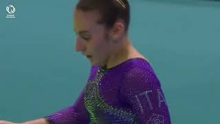 Angela ANDREOLI ITA  2024 European bronze medallist floor [upl. by Jennings]