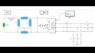 Zsource inverter SVPWM modulation MATLAB simulation early conduction delayed shutdown [upl. by Enirahtak159]