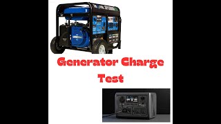 Generator Charge Test with Duramax 13000HXT TriFuel Generator and a Bluetti EB3A [upl. by Atiuqnahs]