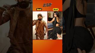 KGF Chapter 1😈 Movie Cast Reel Vs Real😤🤯 shorts trending kgf kgfmovie [upl. by Newby]