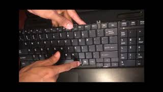 How to repair Toshiba satellite l50 laptop keyboard  Satellite Laptop P305 A660 A665 C600 C640 [upl. by Chiquia444]