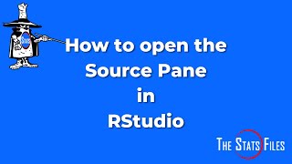 How to show the Source Editor pane in R Studio [upl. by Makell]