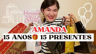 VLOG DE ANIVERSÁRIOSERÁ QUE AMANDA GOSTOU DOS PRESENTES VIAGEM E PASSEIOVLOG presente 15anos [upl. by Yelsa]