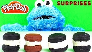 Cookie Monster Opens Cookie Surprises [upl. by Ziom]