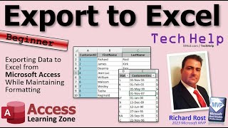 Exporting Data from Microsoft Access to Excel With Formatting [upl. by Wenda]