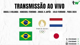 Brasil x Japão AO VIVO  Vôlei Feminino Paris 2024  Torcida Web [upl. by Mandle264]