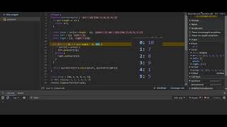 QUICKSORT ALGORITHM IN JAVASCRIPT [upl. by Cybill914]