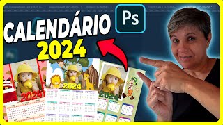 🔴Crie Calendários Personalizados para 2024 Modelos Prontos para usar no Photoshop Download Gratuito [upl. by Hancock345]