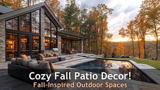 Cozy Fall Patio Decor Warm Up Your Outdoor Patio Furniture And Decor [upl. by Odnama127]