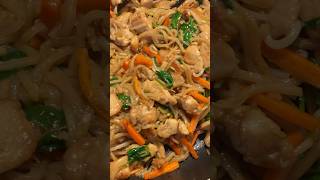 Stir fry noodles with chicken and vegetables [upl. by Yevoc]