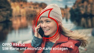 OPPO A94 5G SIMKarte und microSDKarte einlegen [upl. by Ecnarrot]