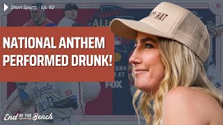 National Anthem Singer Performs Drunk [upl. by Riehl]